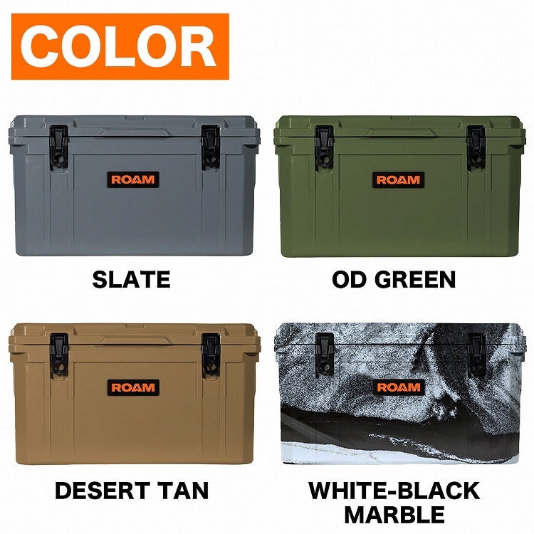 在庫処分特価】 ROAM ADVENTURE CO. RUGGGED COOLER 45QT 選べる4カラー ラギットクーラー 45クォート  約42.6リットル ローム アドベンチャー | ブランドでさがす,ROAM ADVENTURE CO.,RUGGED COOLERS | OODD |  ダブルオーディー